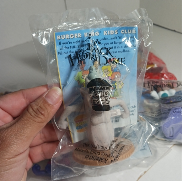 The Hunchback of Notre Dame Burger King Toys Lot of 7 Vintage NOS - Picture 7 of 8
